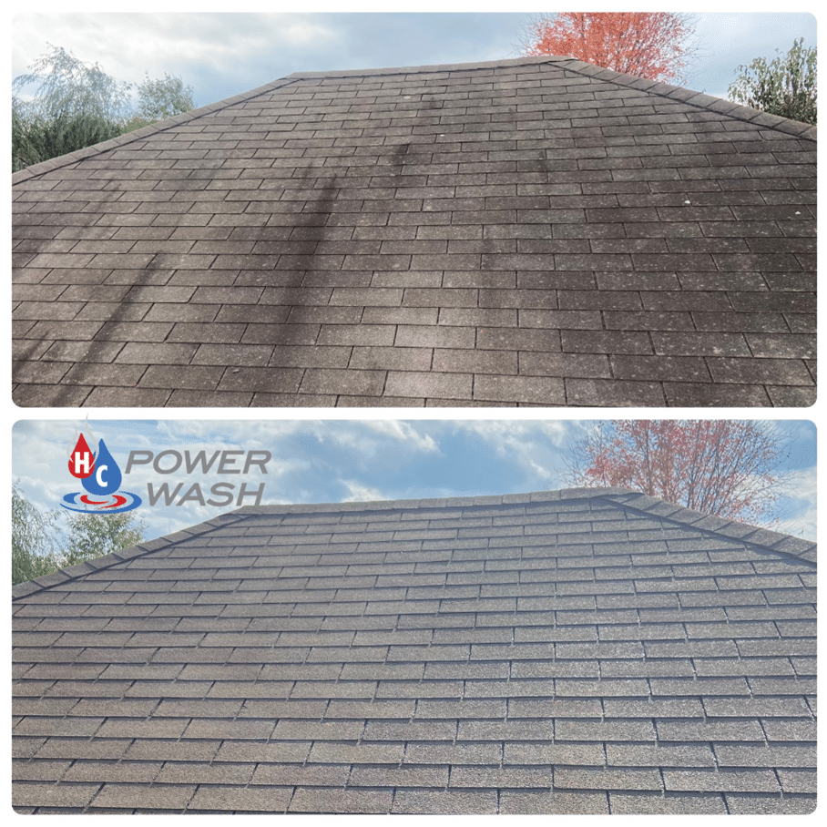 hc powerwash asphalt roof washing