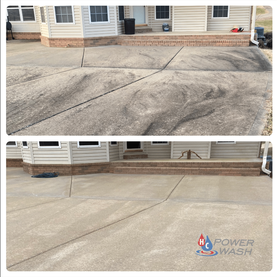 hc powerwash concrete cleaning